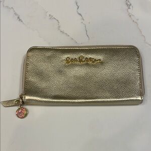 Lilly Pulitzer Gold Wallet